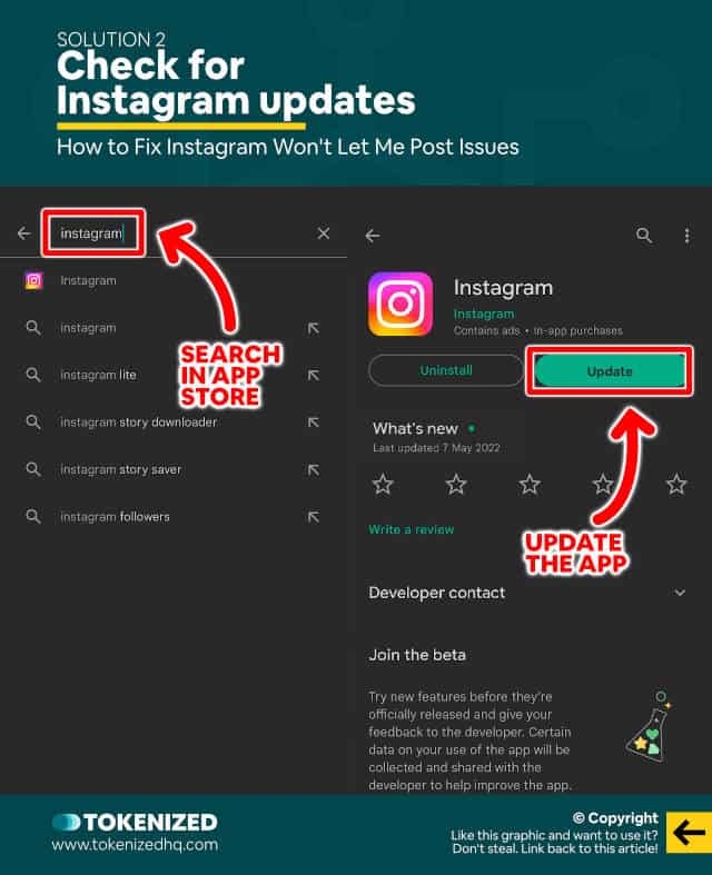 Step-by-step guide on how to fix "Instagram won't let me post" issues – Solution 2