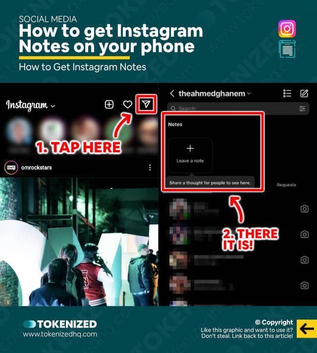Step-by-step guide on how to get Instagram Notes on your phone.