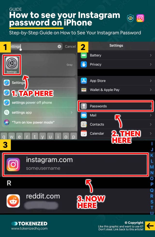 Step-by-step guide on how to see your Instagram password on iPhone.