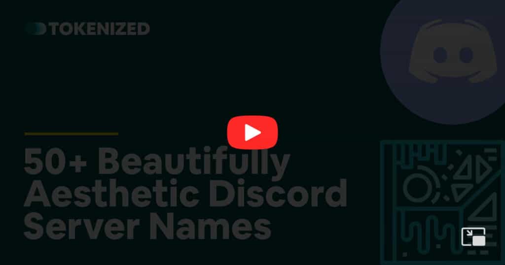 Video overlay image for the blog post "50+ Beautifully Aesthetic Discord Server Names"