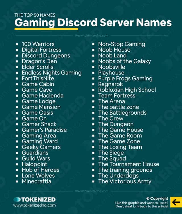 Discord servers categorized as Gaming