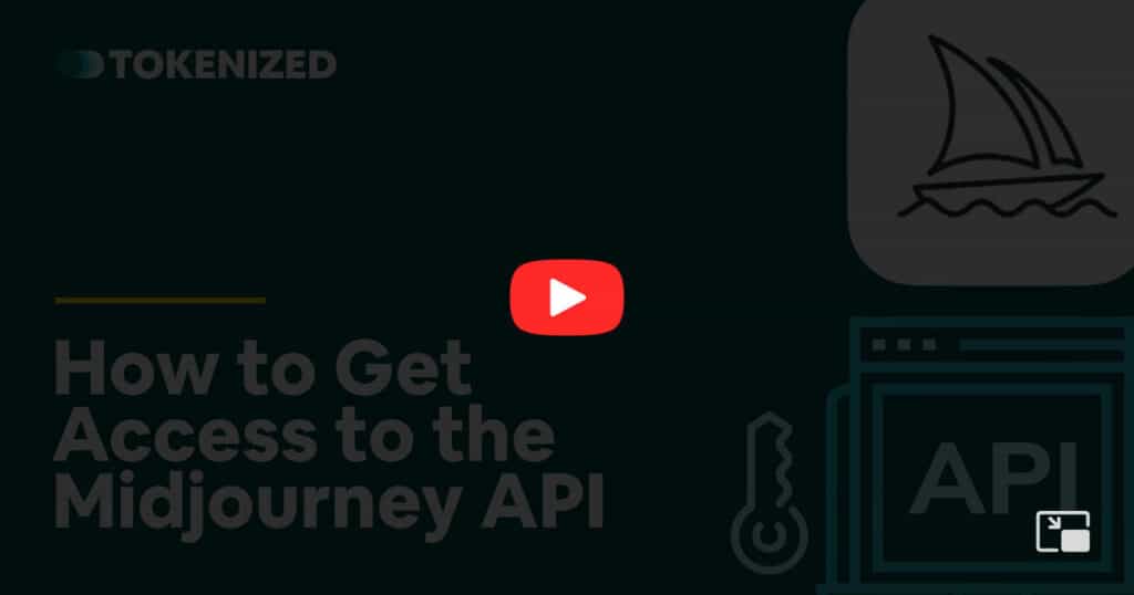 Video overlay image for the blog post "How to Get Access to the Midjourney API"