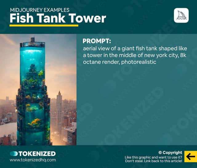 Midjourney art examples: Fish Tank Tower