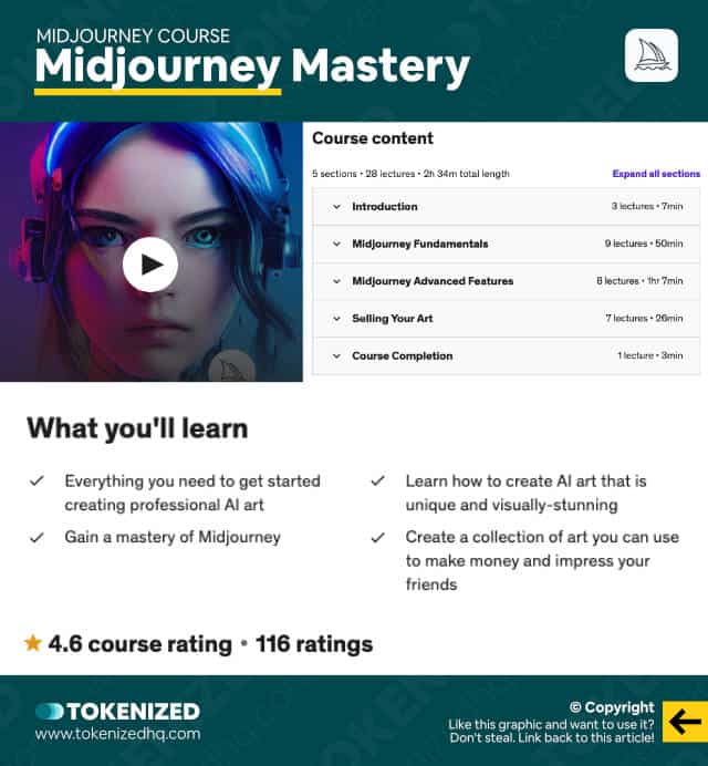 Key facts on the Midjourney Course "Midjourney Mastery" on Udemy