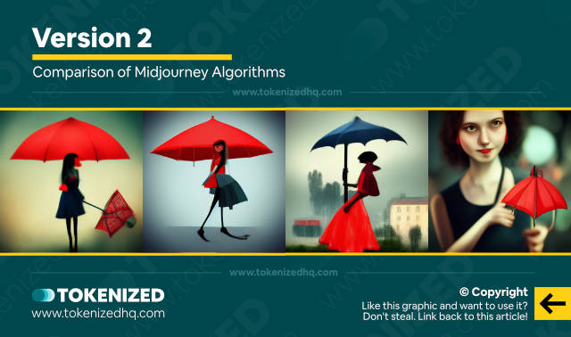 Sample output from using the Midjourney algorithm modifier for version 2.