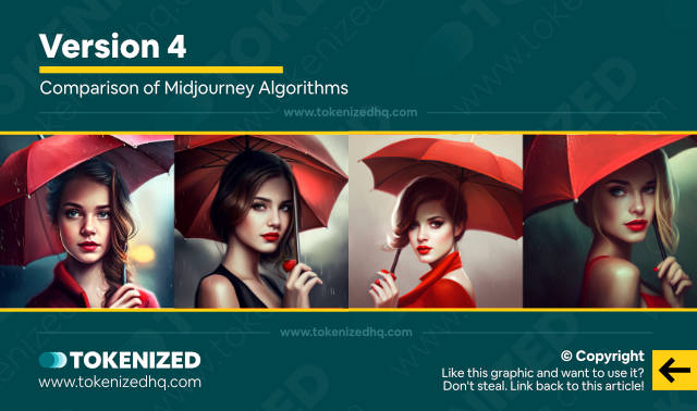 Sample output from using the Midjourney algorithm modifier for version 4.