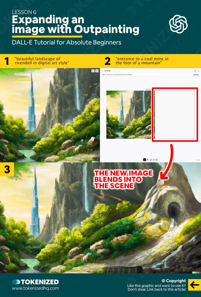 DALL-E Tutorial for Beginners – Lesson 6: Expanding an image with Outpainting