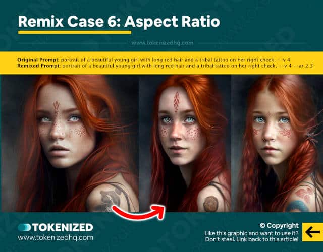 Examples of Midjourney Remix Mode – Example 6: Aspect Ratio