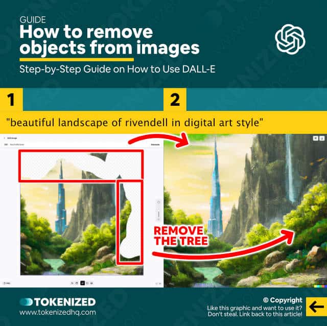 How to use DALL-E: Removing objects from images