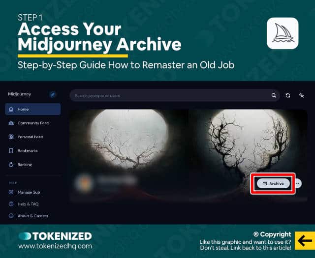 Step-by-step guide on how to remaster an old job in Midjourney – Step 1