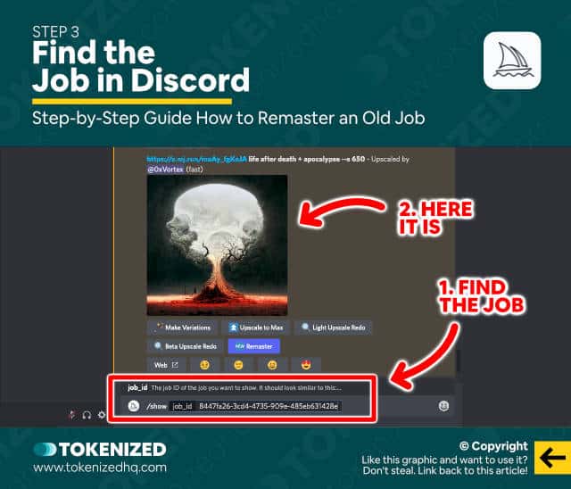 Step-by-step guide on how to remaster an old job in Midjourney – Step 3