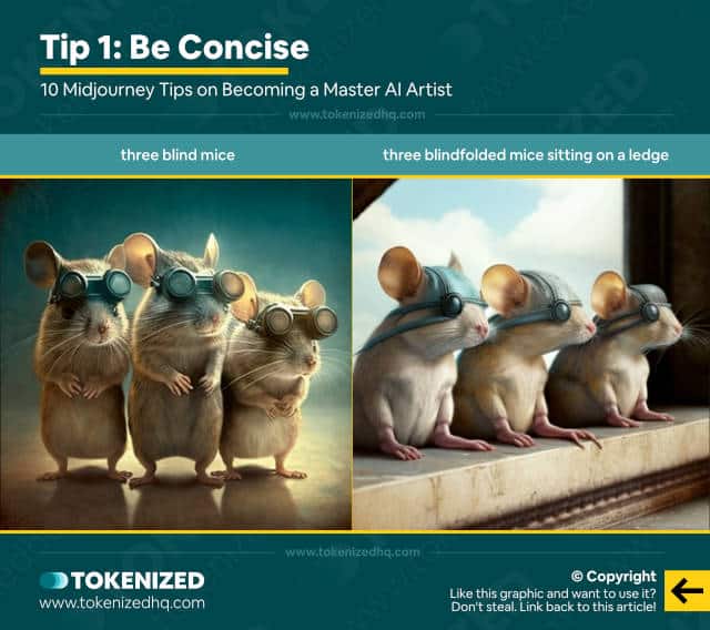 10 Midjourney Tips – #1 Be Concise