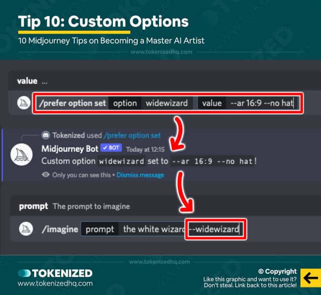 10 Midjourney Tips – #10 Custom Options