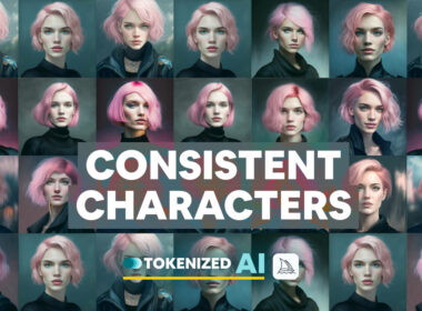 Artistic Feature image for the blog post "How to Create a Consistent Character in Midjourney"