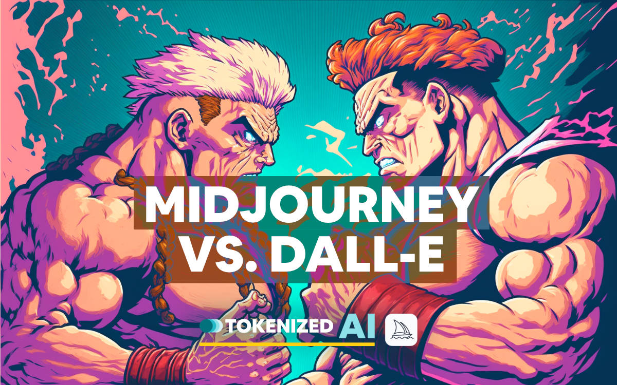 Artistic Feature image for the blog post "Midjourney vs DALL-E 2: Side-by-Side Comparison"