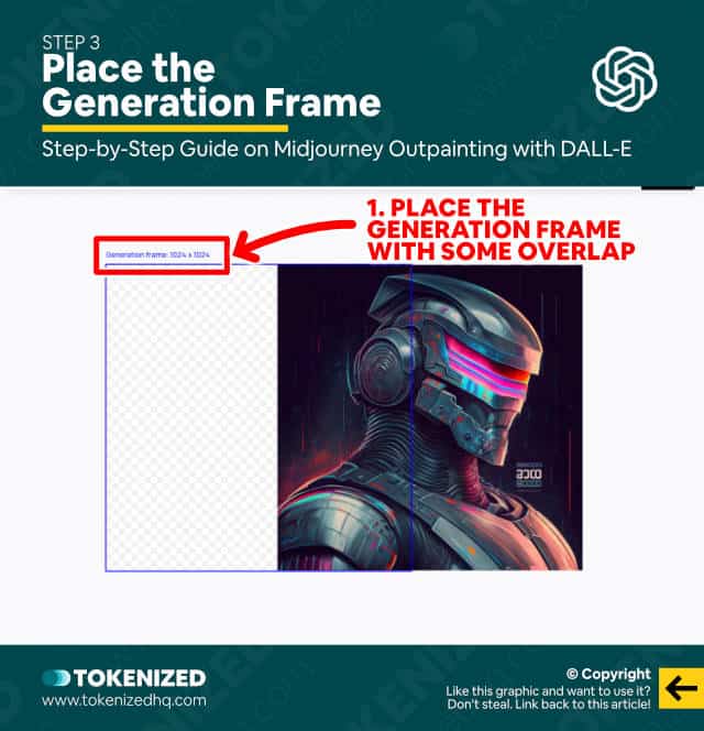 Step-by-step guide on how to outpaint Midjourney images in DALL-E – Step 3