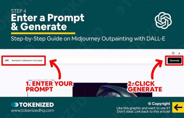 Step-by-step guide on how to outpaint Midjourney images in DALL-E – Step 4