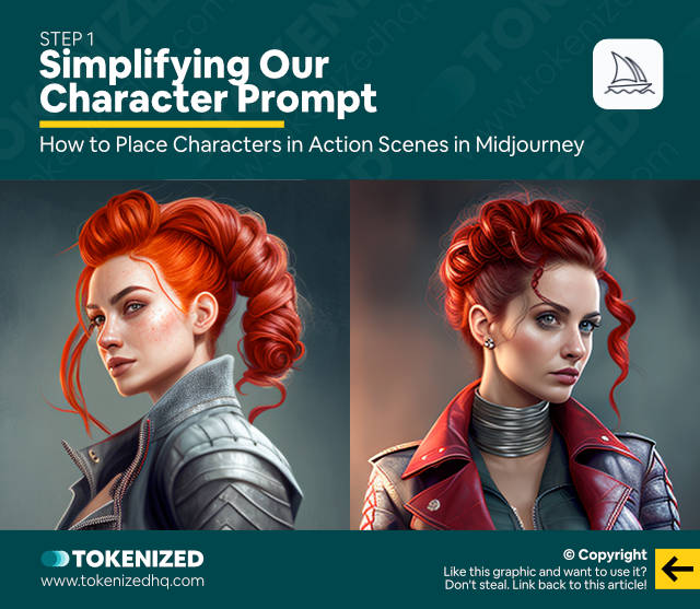 Place Characters in Action Scenes in Midjourney – Simplifying our Character Prompt