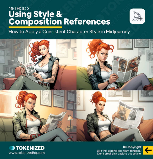 How to Apply a Consistent Character Style in Midjourney – Using Style & Composition References