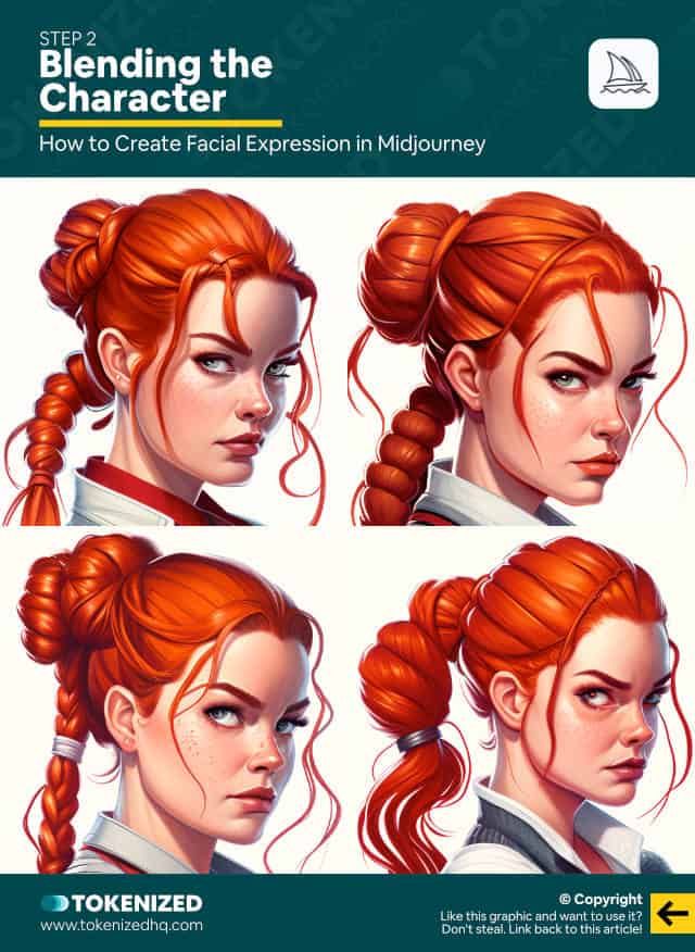 Create Facial Expressions in Midjourney – Step 2