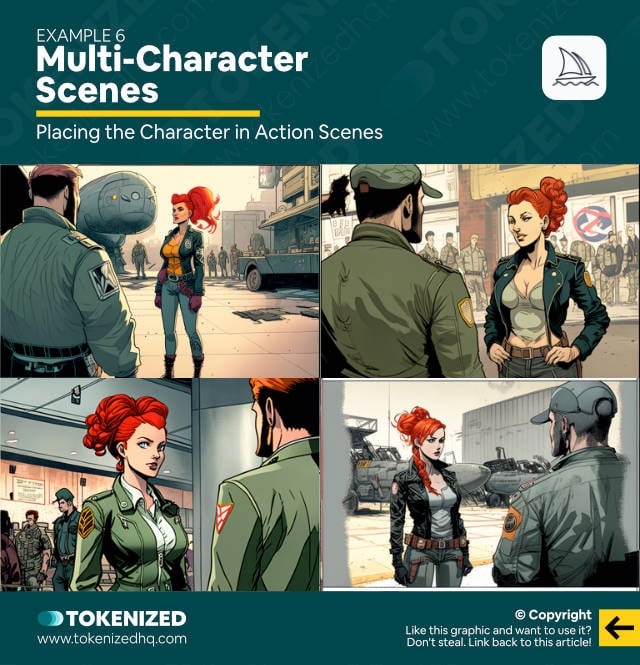 Place Characters in Action Scenes in Midjourney – Multi-Character Scenes
