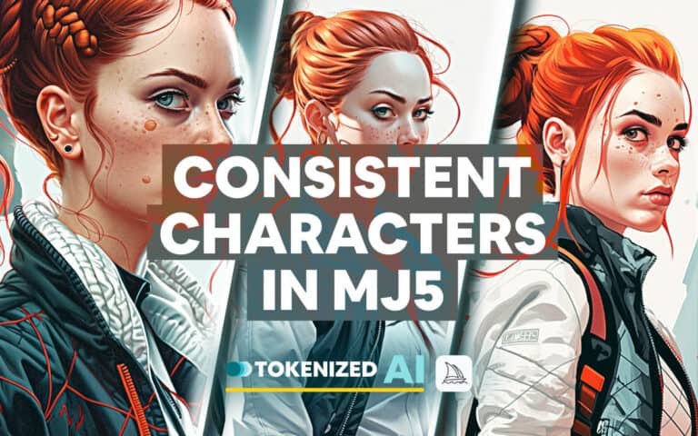 Artistic Feature image for the blog post "Creating Consistent Characters in Midjourney v5"