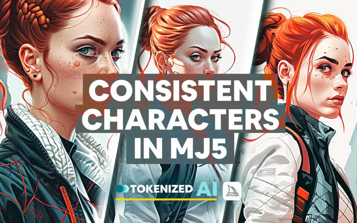 Artistic Feature image for the blog post "Creating Consistent Characters in Midjourney v5"