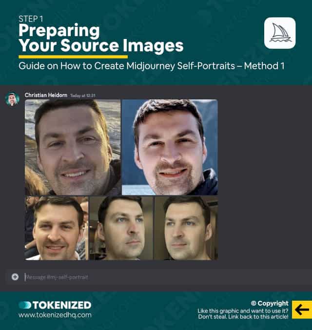Step-by-step guide on how to create a Midjourney self-portrait – Method 1: Step 1